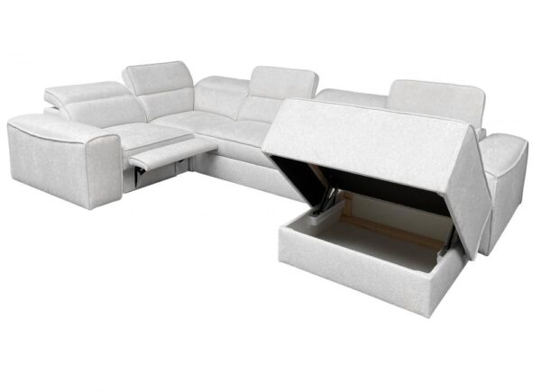 Spacious VITO IV MIX U-shaped sofa bed, comfortable design