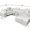 VITO IV MIX large sectional sofa, ideal for family living