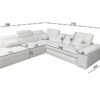 Perspective view of VITO IX corner sofa in a light interior