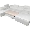 VITO VI corner sofa from side, elegant lines, comfortable seating, large dimensions