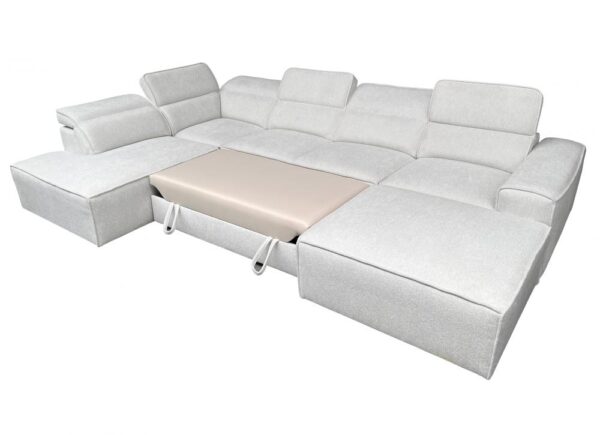 VITO VI corner sofa from side, elegant lines, comfortable seating, large dimensions