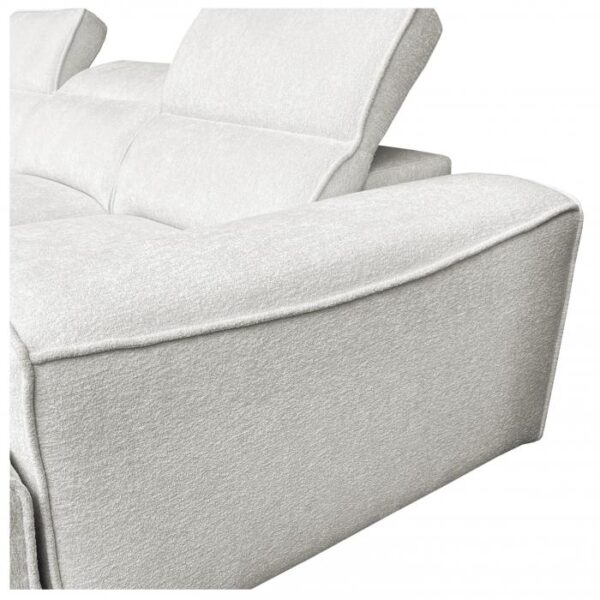 Interior view of the VITO VII corner sofa's bedding storage compartment