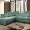 VITO VII corner sofa with decorative cushions, enhancing comfort and style