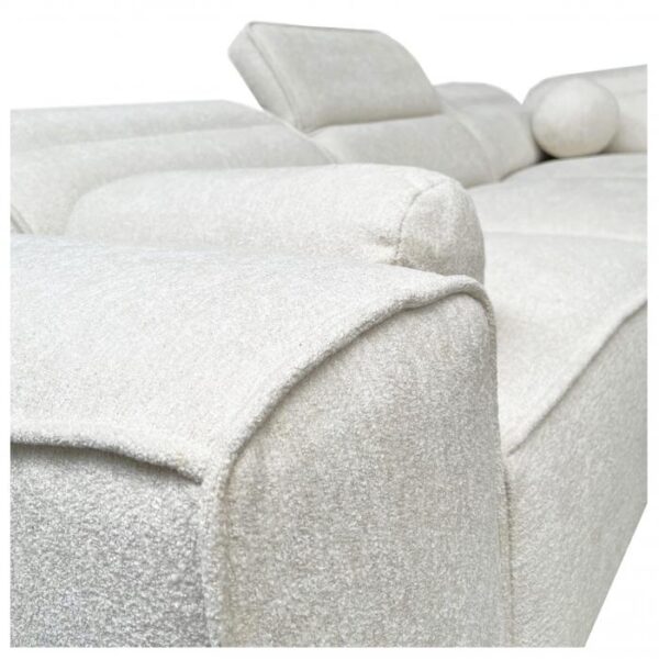 Side profile of the VITO VIII corner sofa, showcasing its depth