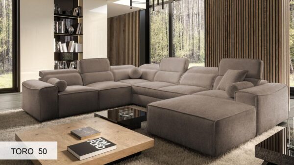 VITO VIII corner sofa, showing the convertible sleeping function