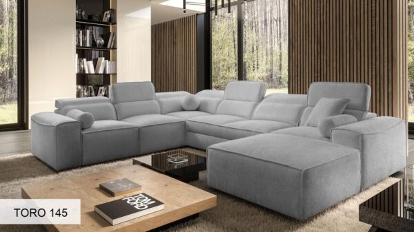 VITO VIII corner sofa with cushions, providing extra comfort