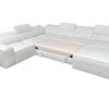 VITO VIII corner sofa with integrated storage and plush cushions