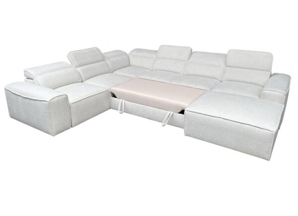 VITO VIII corner sofa with integrated storage and plush cushions
