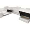 VITO VIII MIX corner sofa, detailed view of storage under chaise