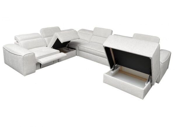 VITO VIII MIX corner sofa, detailed view of storage under chaise