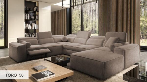 VITO VIII MIX corner sofa, showing the comfortable seating depth