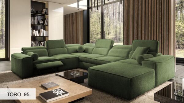 VITO VIII MIX sofa, view of the sturdy frame and base construction