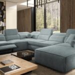 VITO VIII MIX sofa, displaying the functionality of its storage options