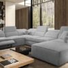 VITO VIII MIX corner sofa, showcasing its elegant profile from another angle