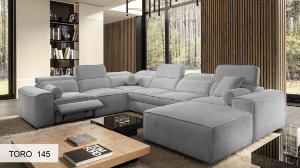 VITO VIII MIX corner sofa, showcasing its elegant profile from another angle