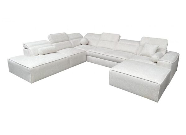 VITO X modern corner sofa, side angle, showcasing design.