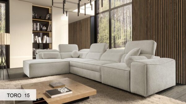 VITO XI corner sofa, lifestyle image in a spacious living room
