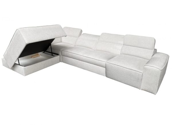 Spacious VITO XI corner sofa, showcasing sleeping function