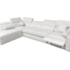 VITO XI MIX corner sofa with electric footrest extended, modern