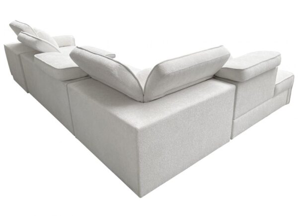 Angle view of large VITO XI MIX corner sofa, elegant design