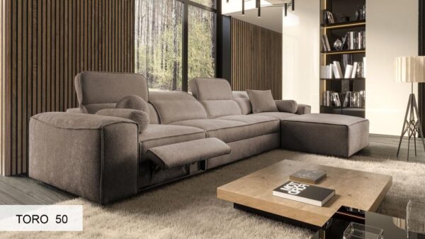 VITO XII MIX corner sofa from a high angle, illustrating its spacious layout