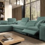 Lifestyle shot of the VITO XI MIX sofa, focusing on relaxation