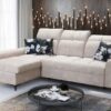 GOLDEN I modern corner sofa, left-hand facing, in contemporary setting