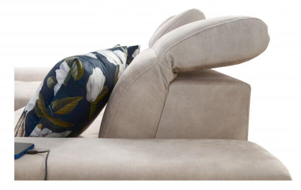 GOLDEN I corner sofa, showing rear view and back leg options