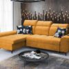 GOLDEN I sofa showing wooden rear legs in a dark finish