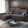 GOLDEN I sofa featuring wooden rear legs in alder shade