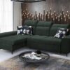 GOLDEN I sofa displaying wooden rear legs in beech, natural wood tone