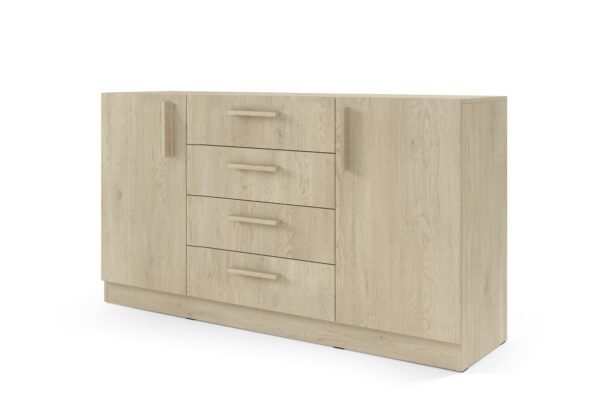 Braga BRK1 2-Door 4-Drawer Chest of Drawers 155.5cm