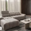 Comfortable AVELIO I sectional sofa with adjustable headrests
