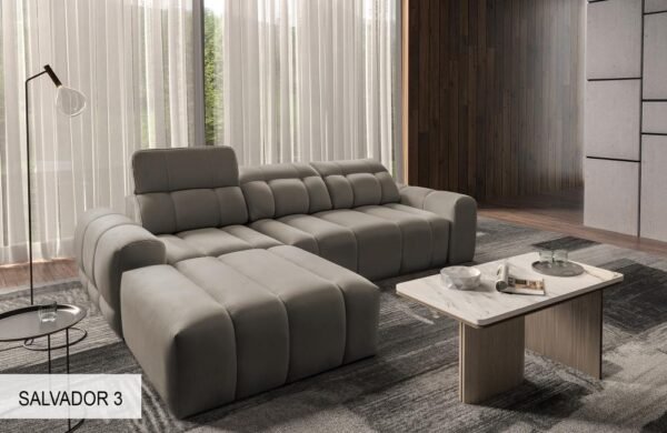 AVELIO I corner sofa with a focus on its modern armrest design