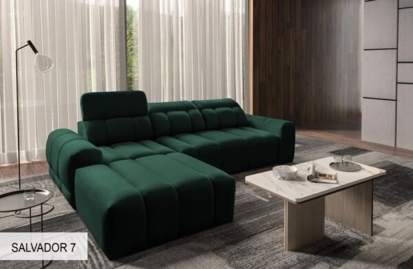 Close-up of the AVELIO I sofa's sturdy leg and base