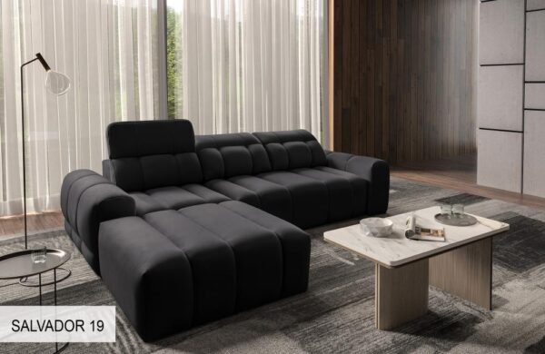 AVELIO I corner sofa with focus on its comfortable seating depth