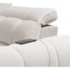 AVELIO I sofa's storage compartment, open to reveal space