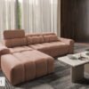 Stylized view of the AVELIO I corner sofa in a showroom
