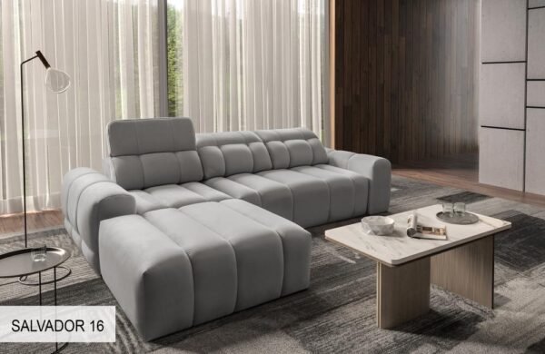 AVELIO I corner sofa showing its full back design for freestanding use