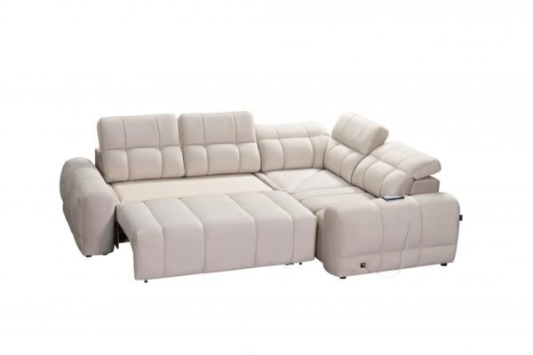 AVELIO II sofa showing integrated USB charging port