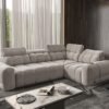 AVELIO II modern corner sofa bed, full view