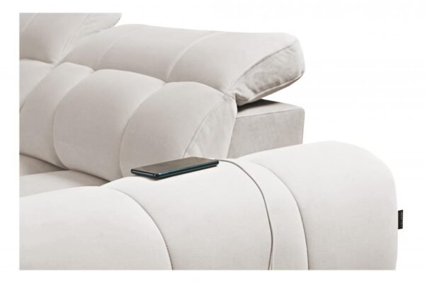 AVELIO II corner sofa, side profile, fabric texture