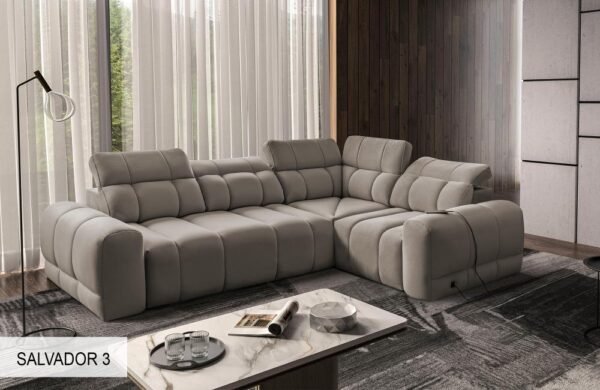 AVELIO II corner sofa, lifestyle shot in a living room