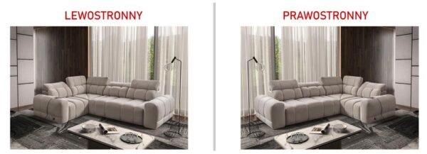 AVELIO II modern sofa, angle view in stylish interior