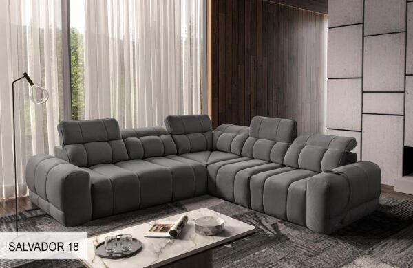 Functional AVELIO III corner sofa with all features visible.