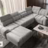 AVELIO IV sofa close-up, emphasizing fabric quality and finish.