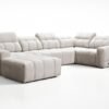 AVELIO IV left-hand corner sofa featuring adjustable headrests.