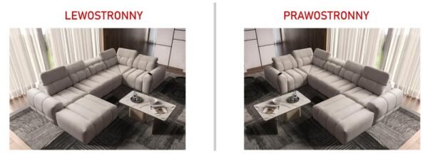 Top-down view of AVELIO IV sofa, emphasizing its spacious layout.