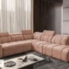 Overall view of AVELIO IX corner sofa in a spacious living area.