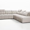 AVELIO IX modern corner sofa with adjustable headrests, detailed view.
